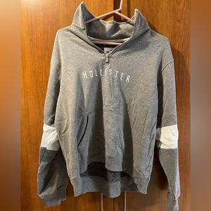 Hollister Grey Quarter Zip